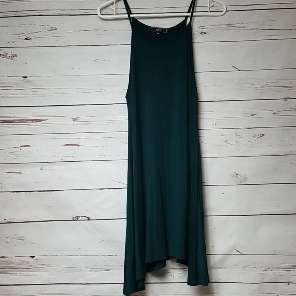Vibe forest green summer dress